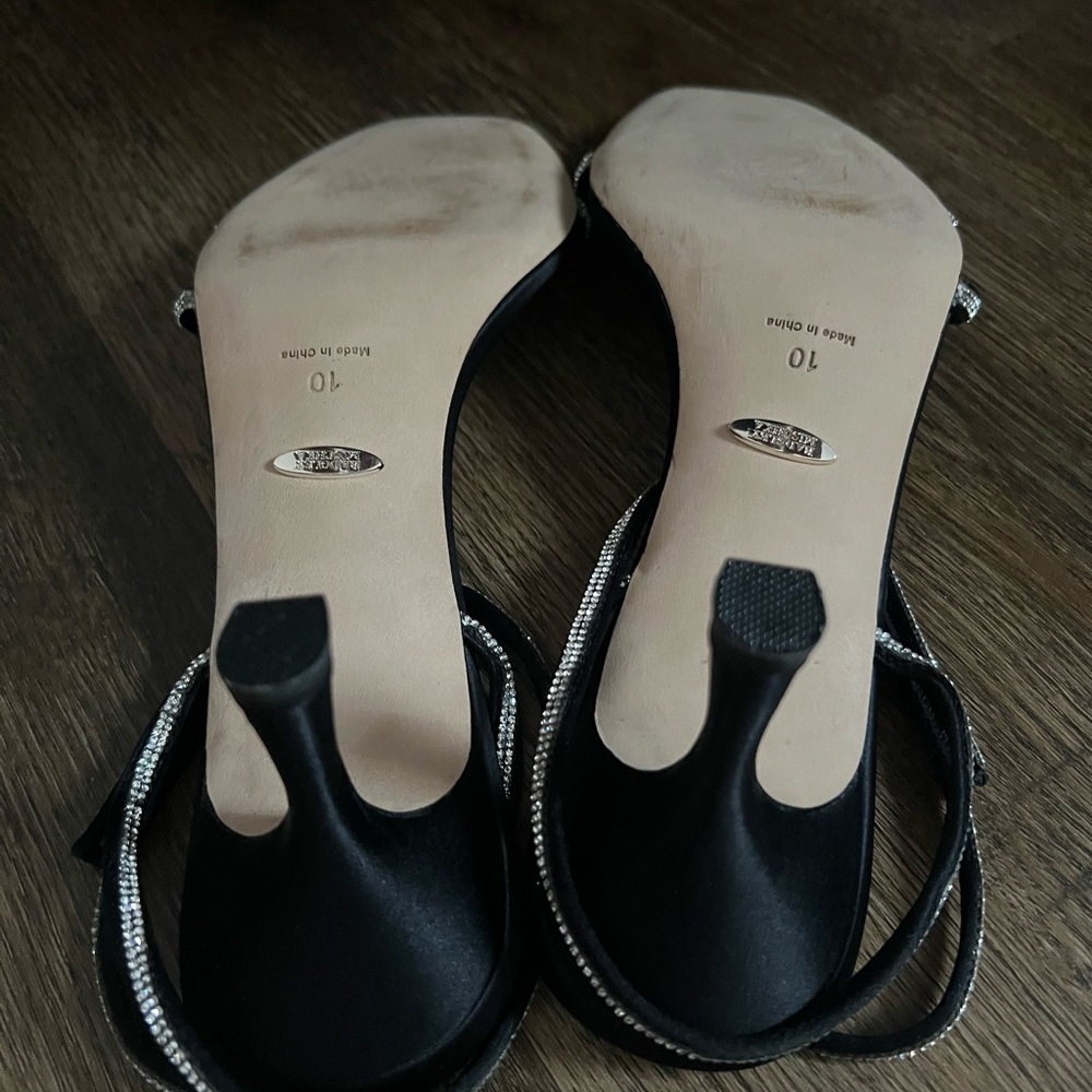 BADGLEY MISCHKA Ultra kitten heel Black sandals - Picture 5 of 6
